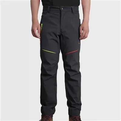 Pantaloni softshell con cerniera stampata